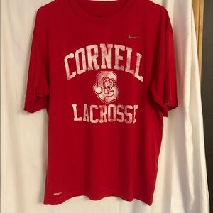 Nike Red Cornell Lacrosse Tee